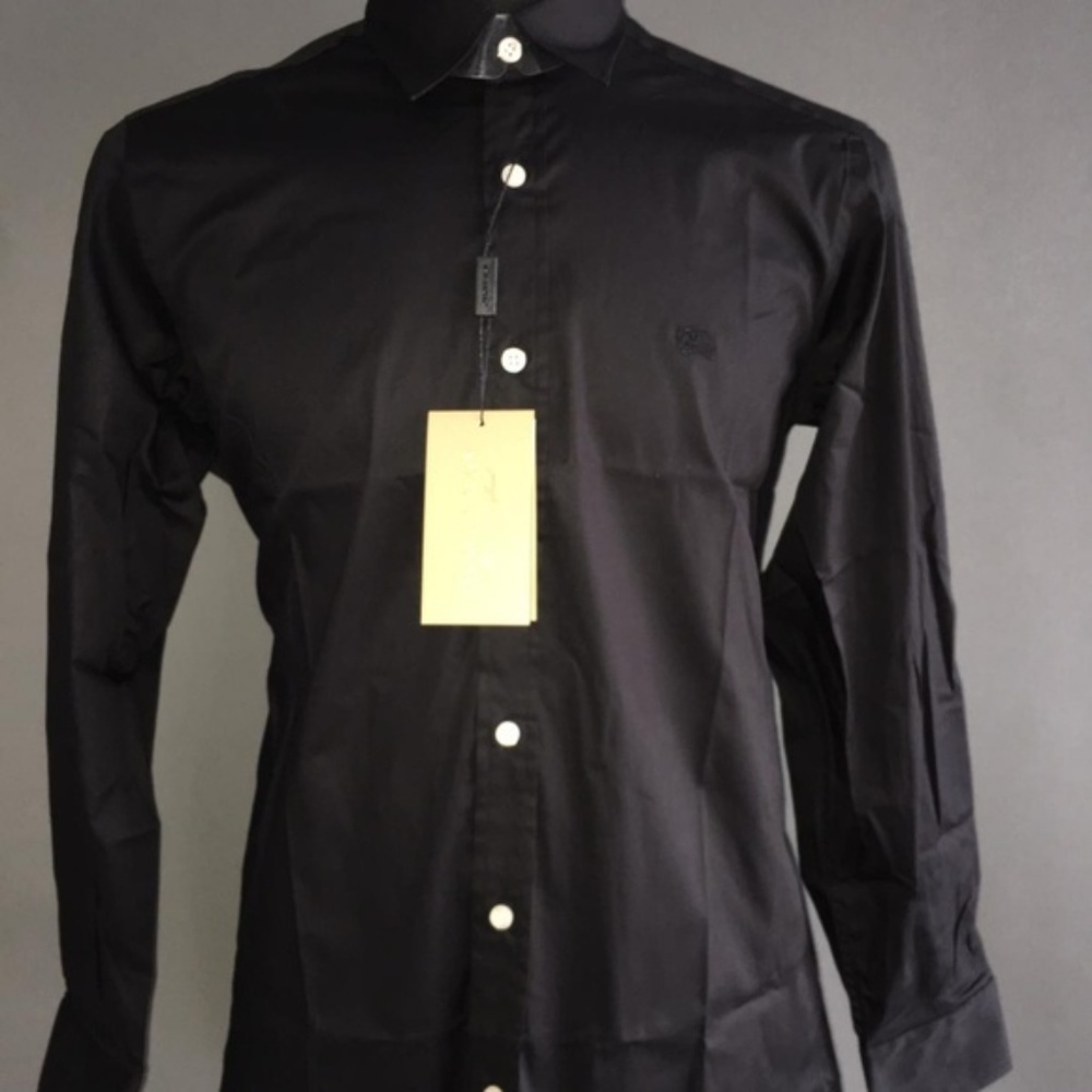BURBERRY LONDON MENS XXL BLK  SHIRT